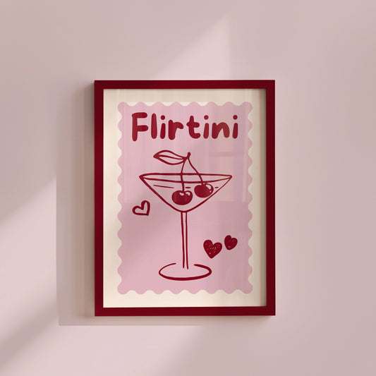Cute Flirtini Wall Art