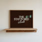 The Stay In Bed Club Brown Minimalist Print - Digital Print