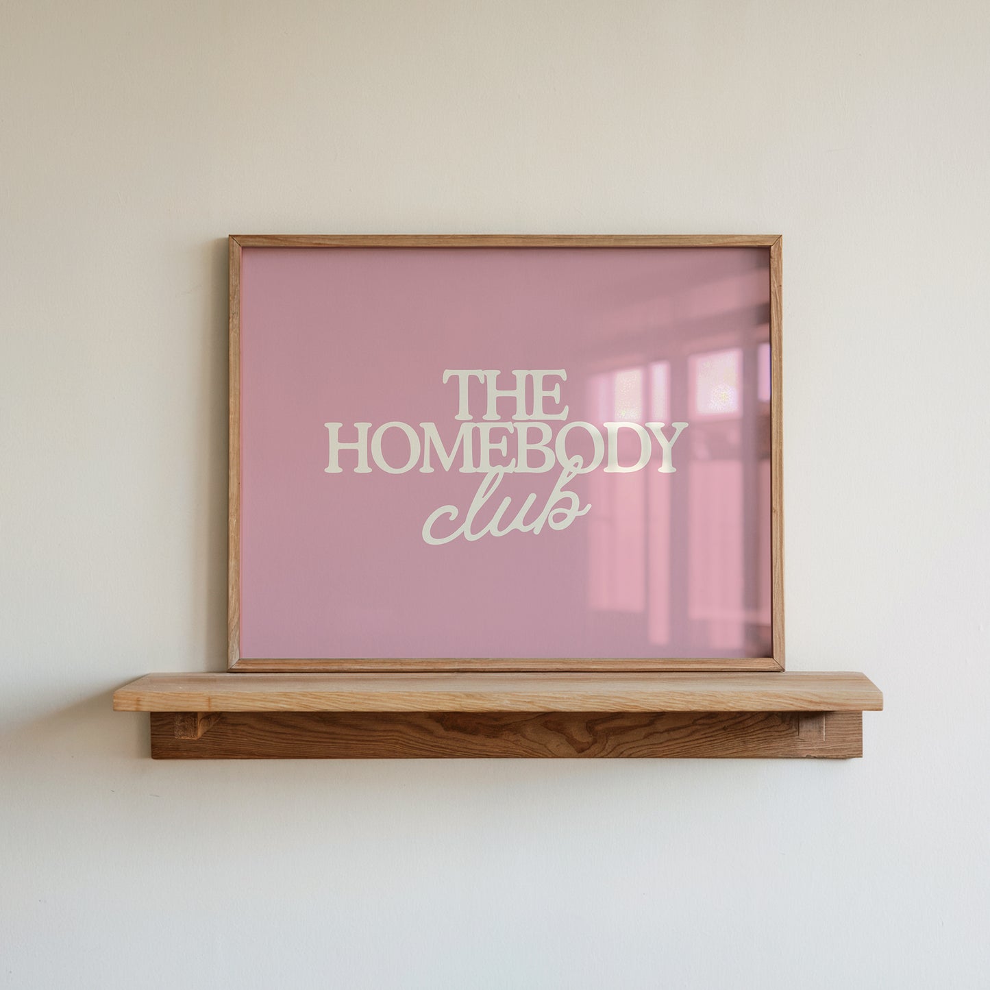 The Homebody Club Pink Print | Neutral Decor - Digital Print ( Horizontal )