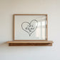 I Bet He Thinks About You Minimalist Heart Print - Digital Print