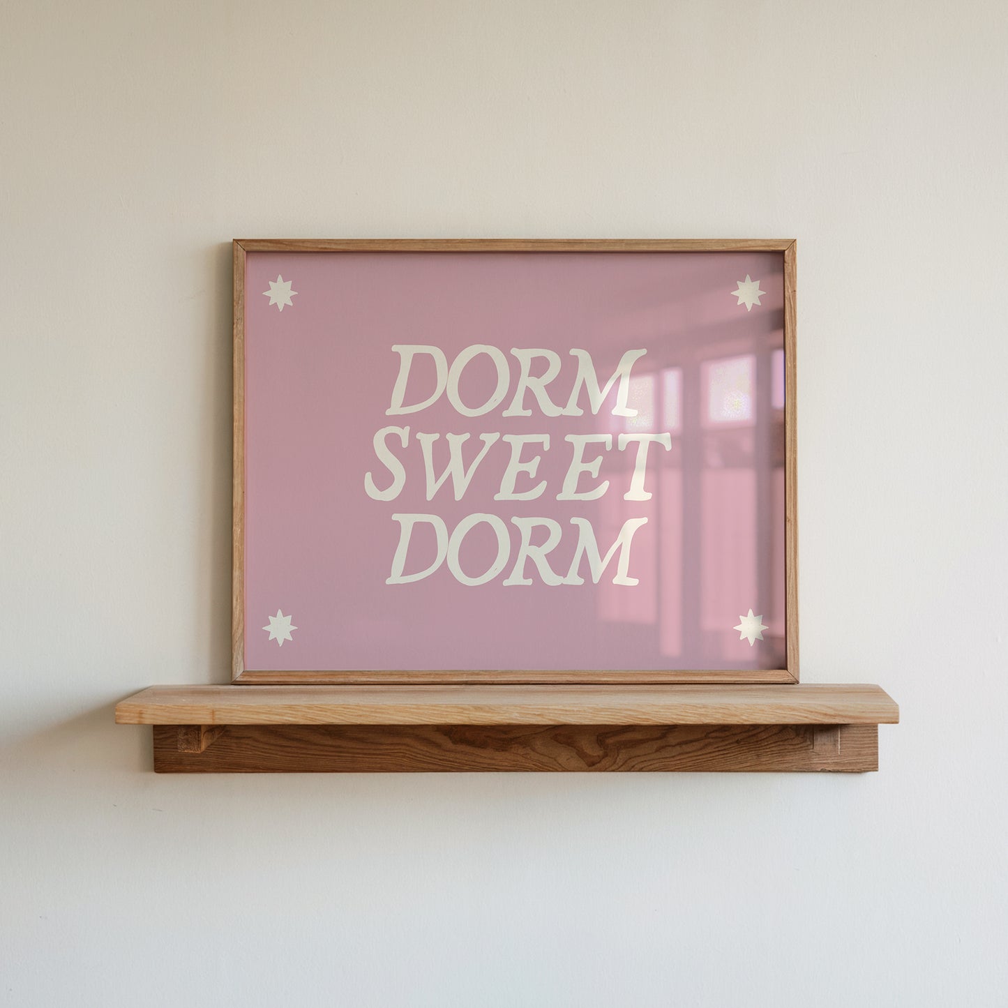 Pink Dorm Sweet Dorm Art Print - Digital Print