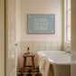 Blue Dorm Sweet Dorm Art Print - Digital Print