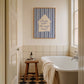 Do You Want the House Tour — Blue Stripe Print