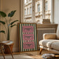 The Homebody Club Pink & Green Striped Art - Digital Print