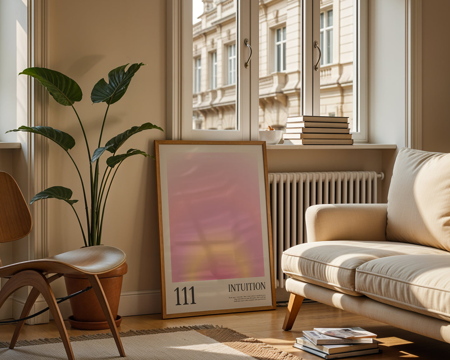 Angel Number Poster 111 Gradient Art - Digital Print