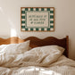 Actually It Is All Fun & Games Green Checkered Print - Digital Print ( Horizontal )