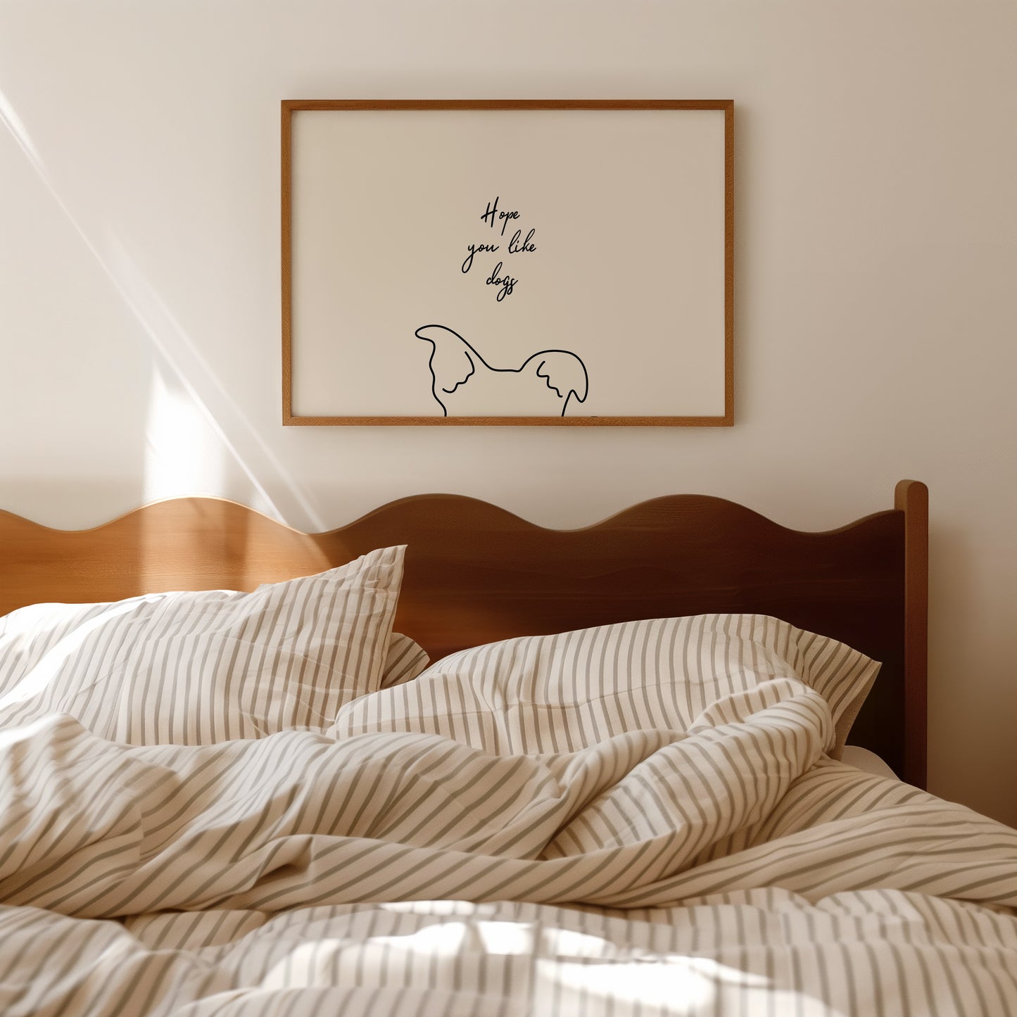 Hope You Like Dogs Hand-Drawn Print - Digital Print