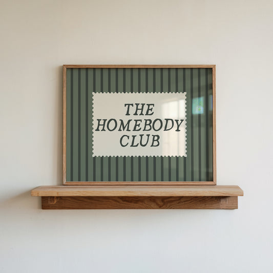 The Homebody Club Green Striped Print -  Digital Print