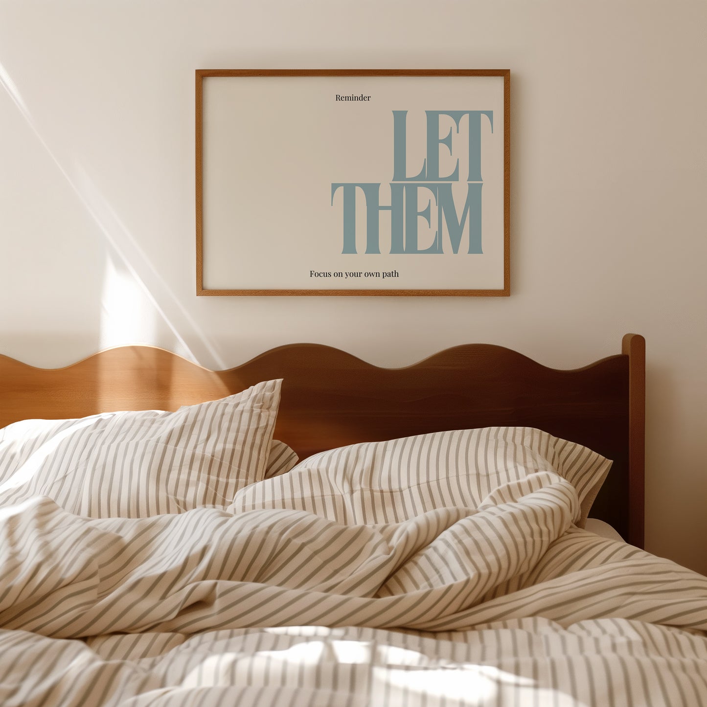 Let Them Empowerment Horizontal Print Blue - Digital Print