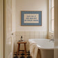Text Me If You Run Out Of Toilet Paper Blue Striped Print - Digital Print