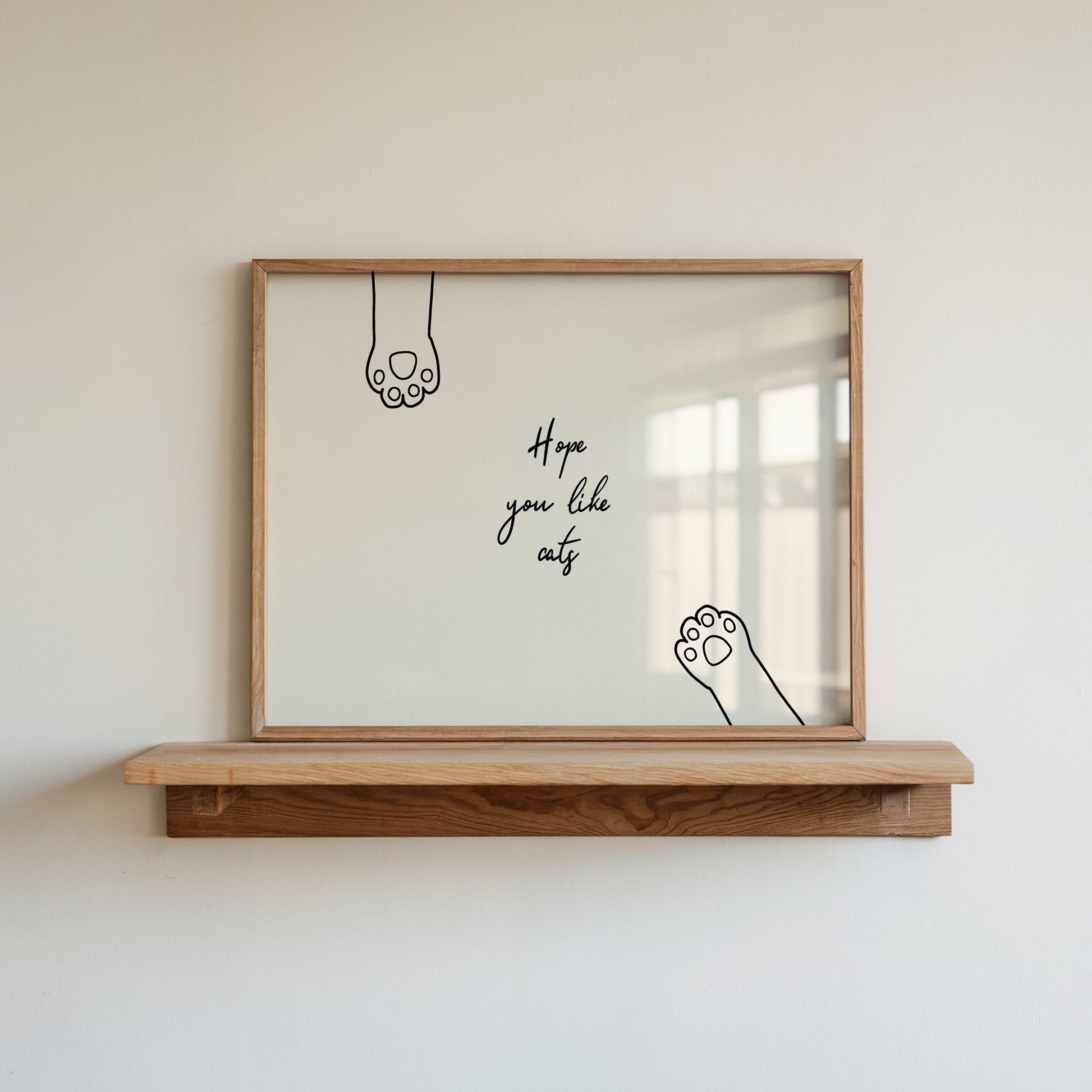Hope you like cats hand drawn print