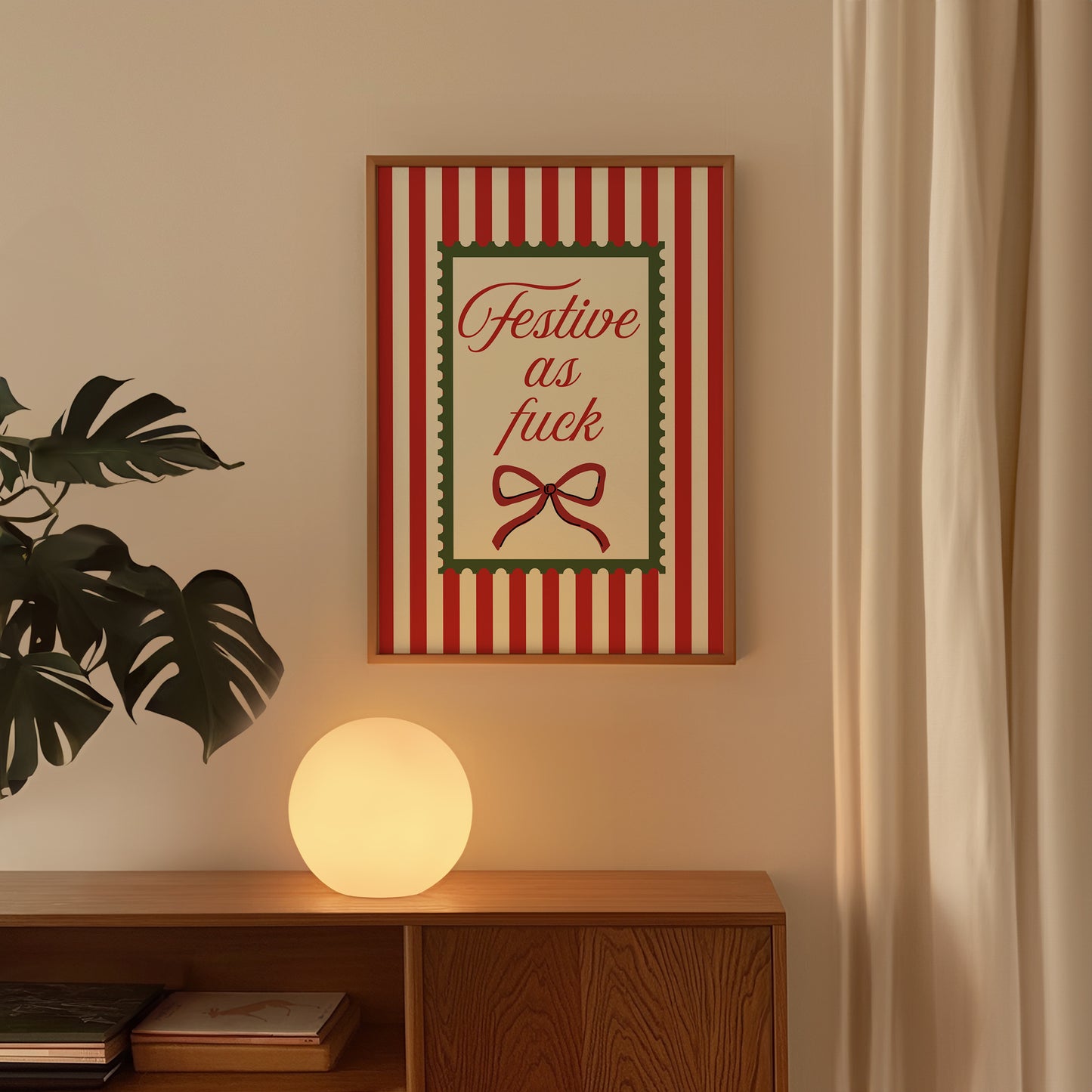 Festive As Fuck Christmas Art - Digital Print