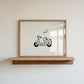 Ciao! Vespa Hand Drawn Art - Digital Print