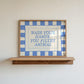 Blue Wash Your Hands You Filthy Animal Bathroom Sign - Digital Print