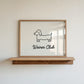 Weiner Club Hand-Drawn Print - Digital Print