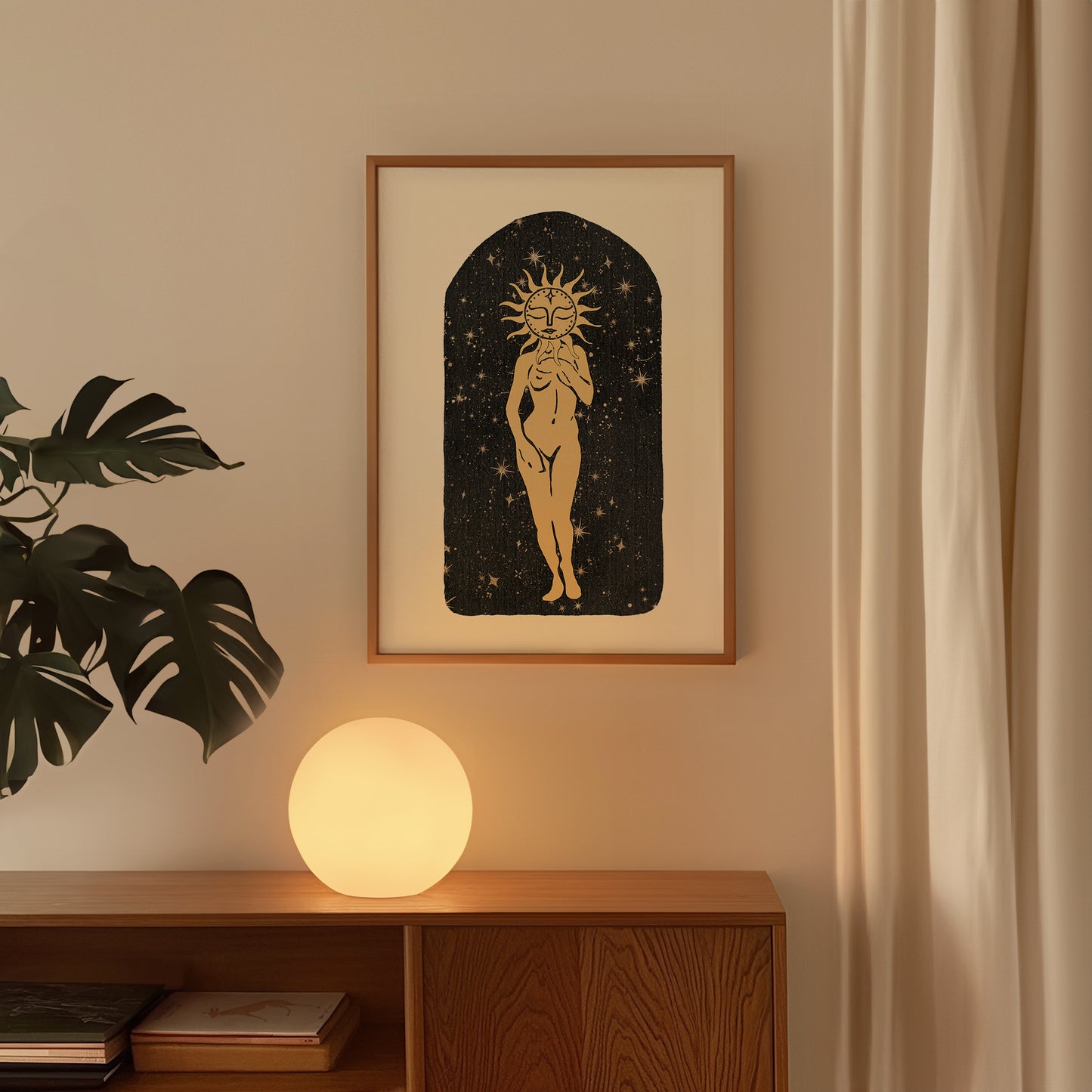 Cosmic Sun Goddess - Digital Print
