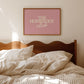 The Homebody Club Pink Print | Neutral Decor - Digital Print ( Horizontal )