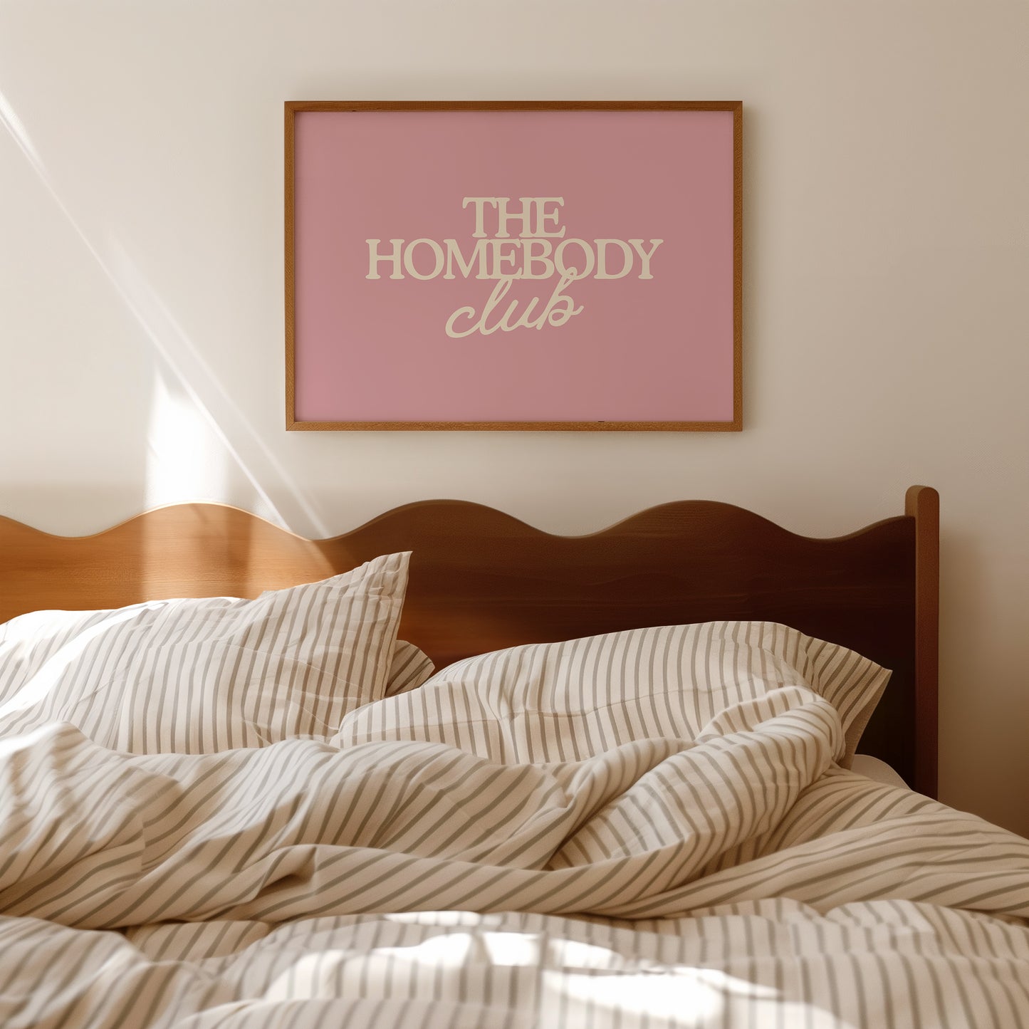The Homebody Club Pink Print | Neutral Decor - Digital Print ( Horizontal )