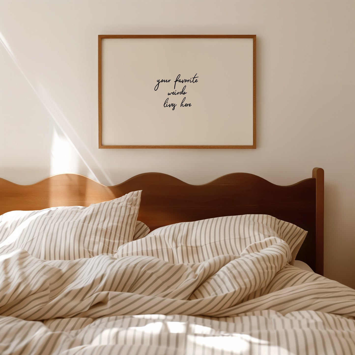 Your Favorite Weirdo Lives Here Minimalist Print- Digital Download