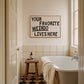 Your Favorite Weirdo Lives Here Quote Print - Digital Print