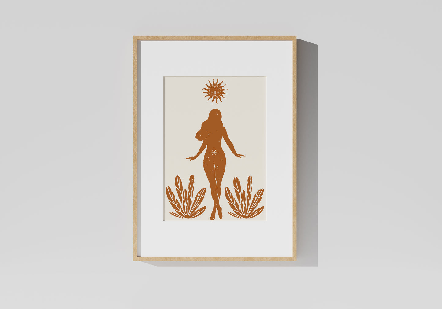 Terra Cotta Boho Goddess Print