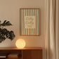 Dilly Dally HQ ( Headquarters ) Sage Green Striped Art - Digital Print