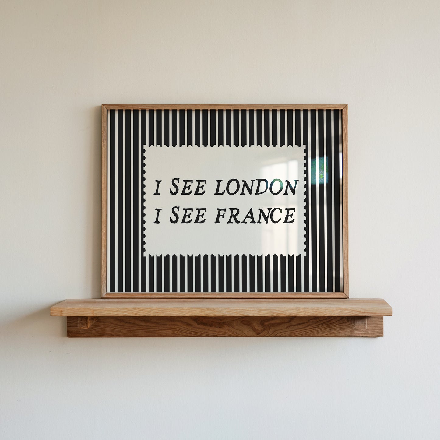 I See London I See France Modern Striped Art