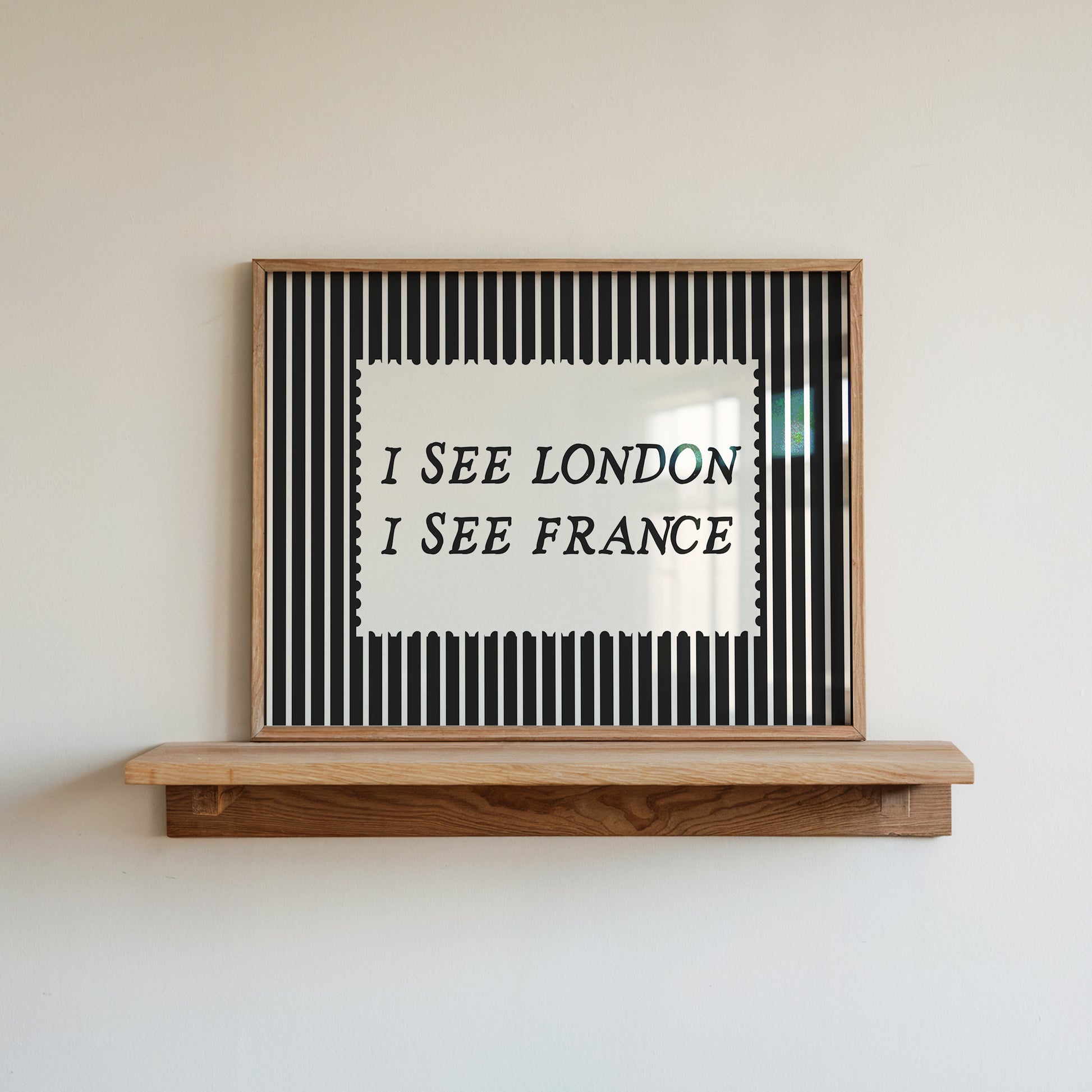 I See London I See France Modern Striped Art