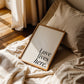 Love Lives Here Minimalist Print - Digital Print