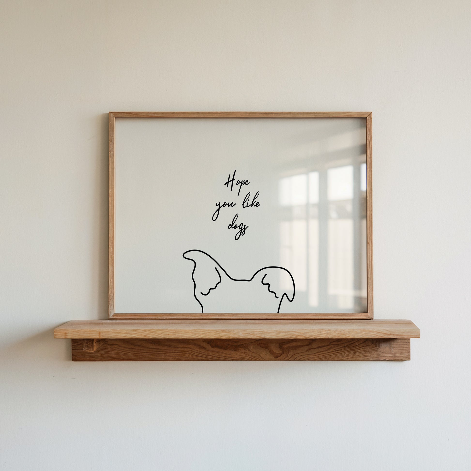 Hope you like dogs hand drawn print
