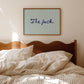 The Fuck Striped Funny Horizontal Print - Digital Print