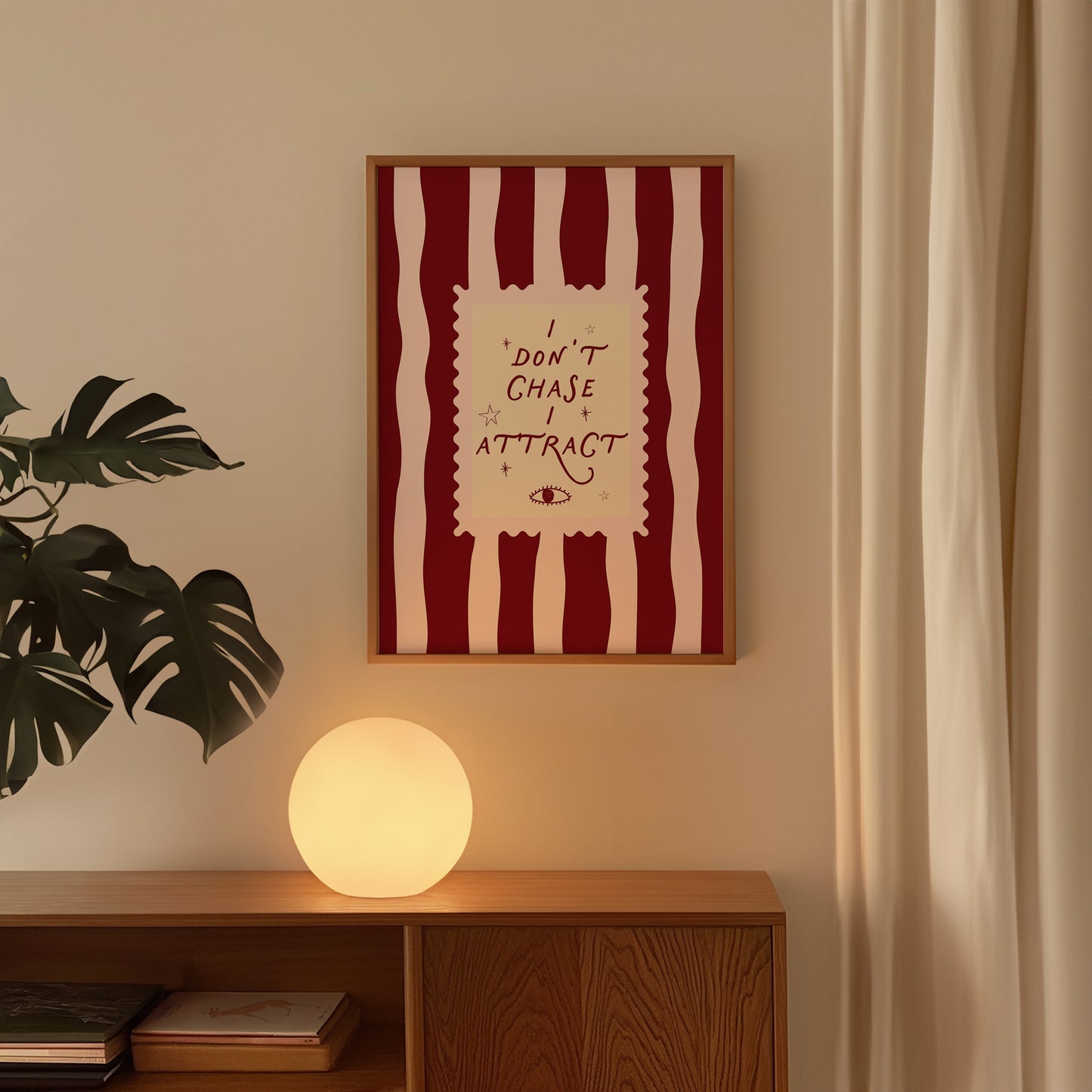 I Don't Chase I Attract Manifestation Art Print - Digital Print