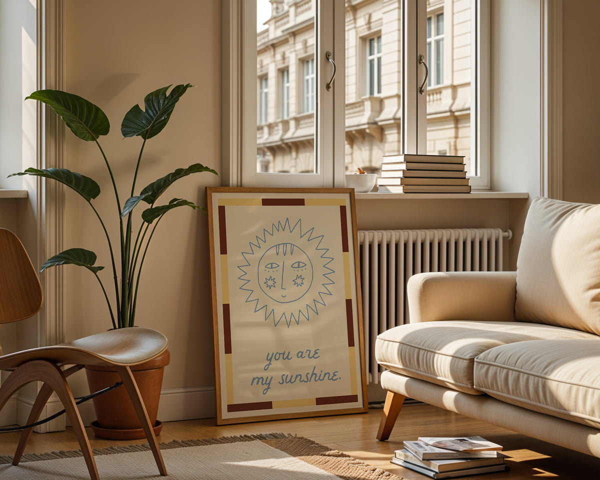You Are My Sunshine — Retro Digital Print