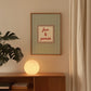 Sage Green Fun & Games Striped  Art - Digital Print