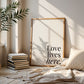 Love Lives Here Minimalist Print - Digital Print