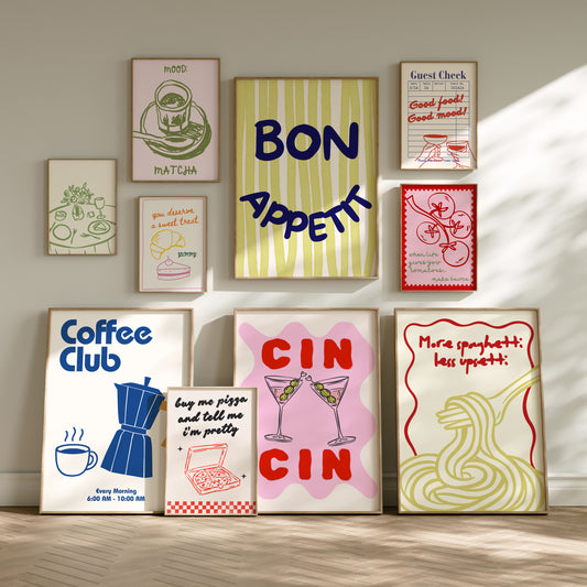 Trendy Kitchen Gallery Set of 10 - Digital Prints