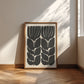 Black Matisse Style Flower Print | Modern Decor | Digital Print