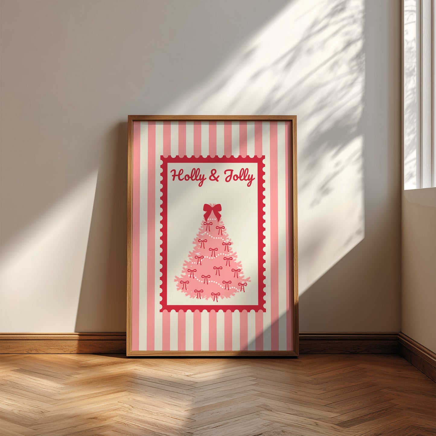 Holly & Jolly Christmas Print - Digital Print