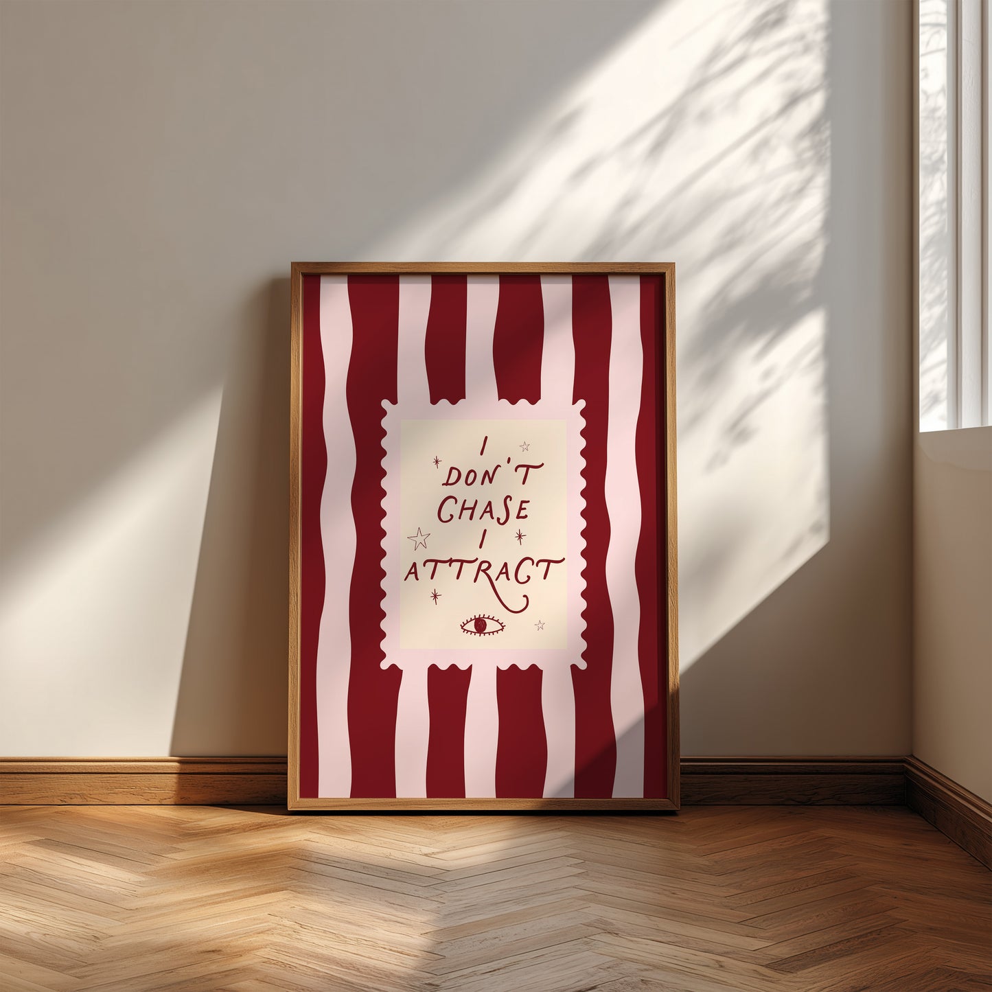 I Don't Chase I Attract Manifestation Art Print - Digital Print