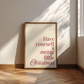 Have Yourself a Merry Little Christmas Print | Burgundy
