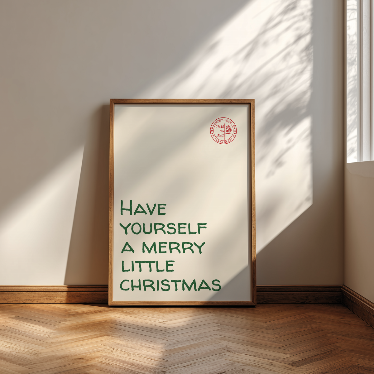 Have Yourself a Merry Little Christmas | Santa Stamp Print