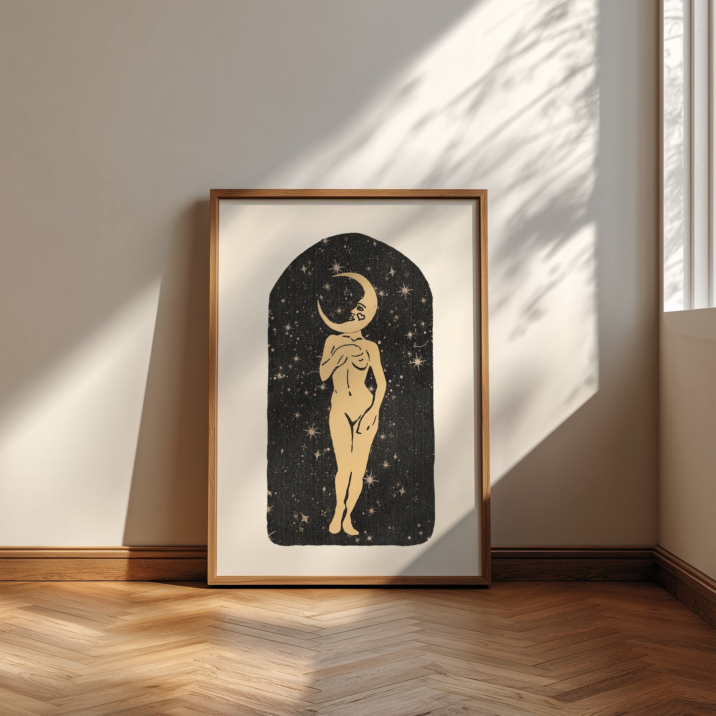 Cosmic Moon Goddess - Digital Print