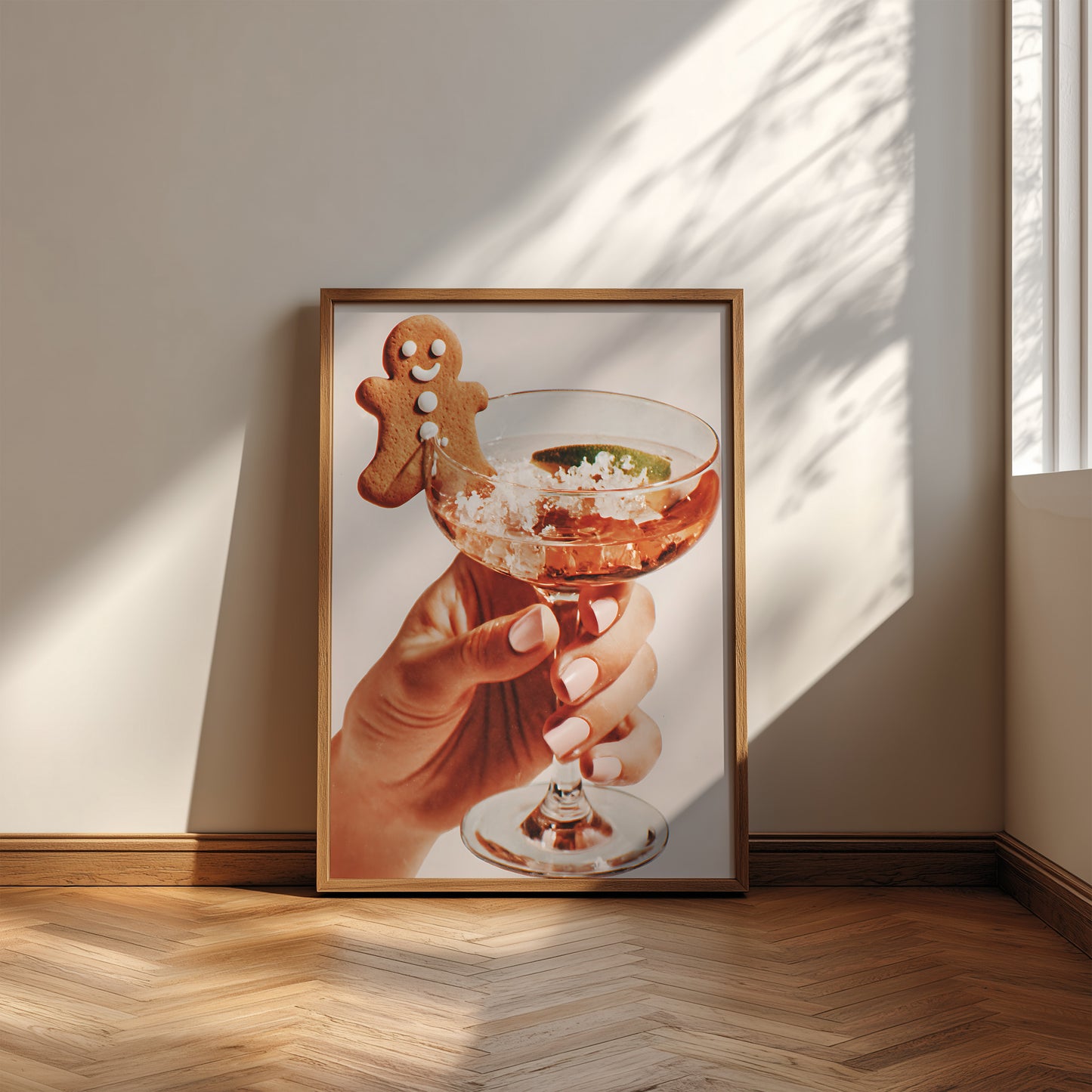 Gingerbread Christmas Cocktail - Digital Print
