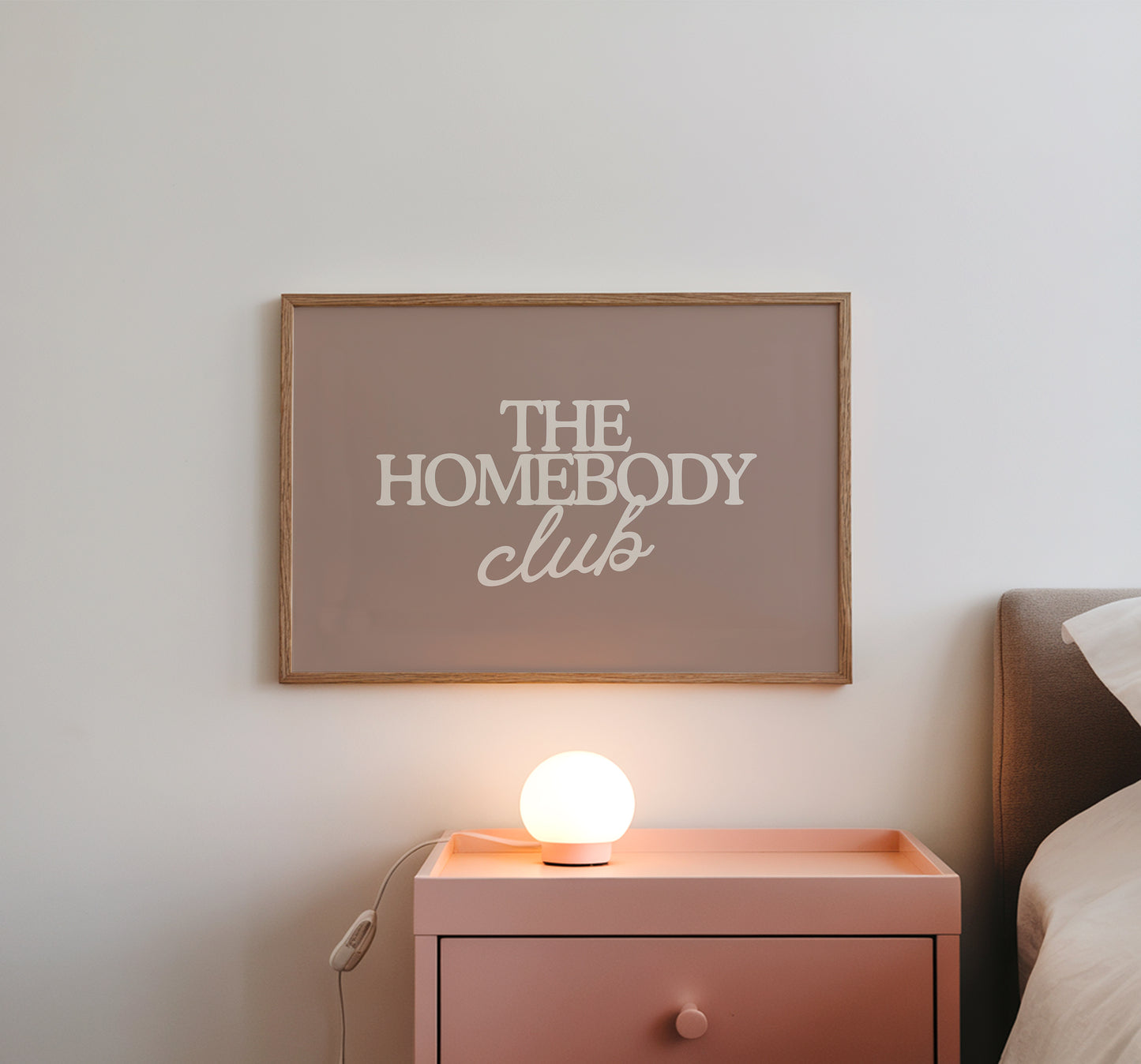 The Homebody Club Beige Print | Neutral Decor - Digital Print ( Horizontal )