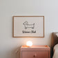 Weiner Club Hand-Drawn Print - Digital Print
