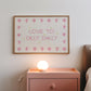 Love To Dilly Dally Star Art - Digital Print