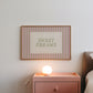 Pink Sweet Dreams Striped Art - Digital Print