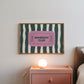 Striped The Homebody Club Retro Ticket Sign - Digital Print ( Horizontal )