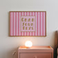 Grab Your Keys Pink Striped Art Print - Digital Print