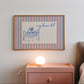 Pink & Blue Striped Cozy Dinner Club Art - Digital Print